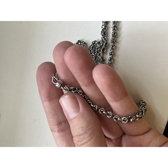 Designer Joielle Sterling Silver 925 Mexico M566 Heavy 16” Necklace Chain - Picture 4 of 10